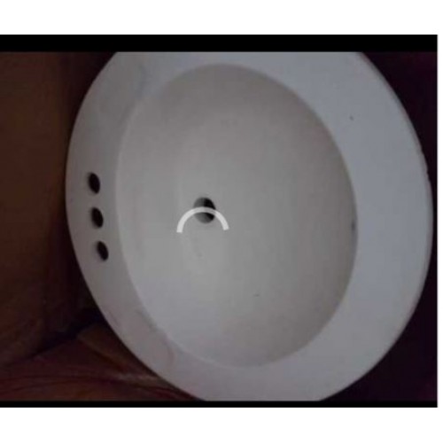 Sink Vanity 19" Round Cultural Marble Beige