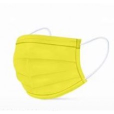 Masks Adults 3ply Yellow 1 pc