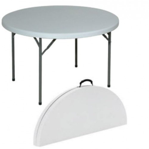 Table 4ft Round Folding Fold in Half
