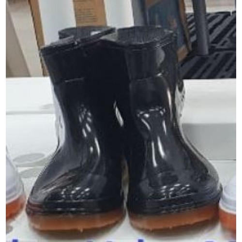 Rubber Boots Short Black