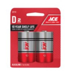 Battery ACE Alkaline D 2pk