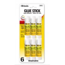 Bazic Glue Stick 6pk 0.28oz