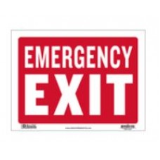 Sign Emergency Exit 9x12