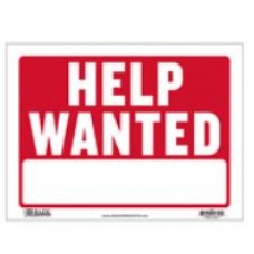 Sign Help Wanted 9x12