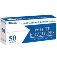 Bazic Envelope White #10 50pk