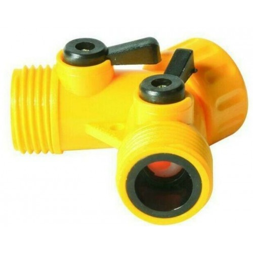Plastic Y connector with shut off valve  ATE