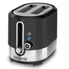 BLACK+DECKER TR2200SBD Toaster, 2-Slice, Black/Silver