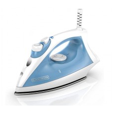 BLACK & DECKER Steam Iron with Pivoting Cord, Nonstick Soleplate, Blue, F210