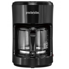 Proctor Silex 10-Cup Coffee Maker, Works with Smart Plugs That Are Compatible with Alexa (48351), Auto Pause and Serve, Black