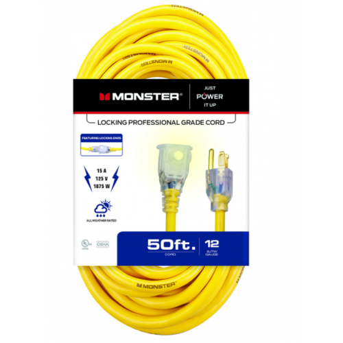 Extension Cord 12/3 50ft yellow