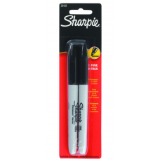 Marker Sharpie Fine Black 2 PK