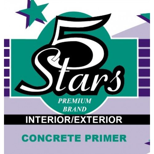 5 Star Concrete Primer 5 Gallon White
