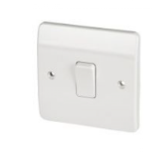 Switch 3x3 1 Gang 2 Way White