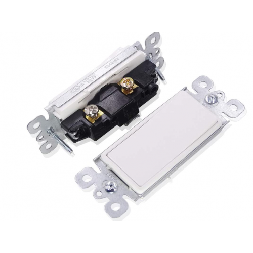 Switch 4x2 1 Gang 1 Way Decora White