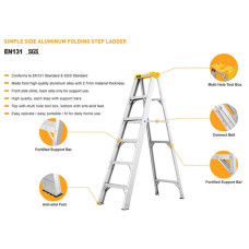 Ladder Aluminum Single Sided Step Ladder JD